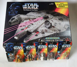 KENNER ミレニアムファルコン ケナー スターウォーズ フィギュア 5個付 ハン・ソロ チューバッカ Star Wars Millennium Falcon