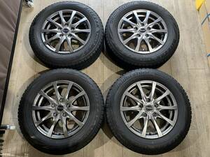 【2404050】スタッドレス Exceeder 15インチ 6J +50 PCD114.3 5H + BLIZZAK VRX2 195/65R15 2019年 ノア ヴォクシー ステップワゴン 等