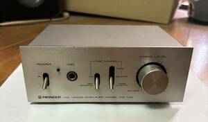 PIONEER パイオニア MIC MIXING AMPLIFIER MODEL MA-10A マイクミキシングアンプ 中古。通電確認済み。現状品。