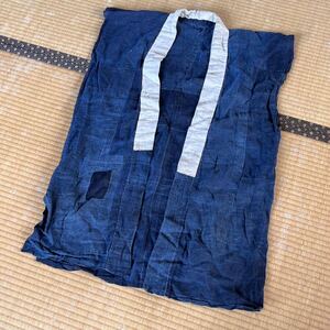 5822▲古布　藍　綿麻　野良着　汗吸い　汗はじき　襤褸JAPAN BLUE JAPAN VINTAGE BORO