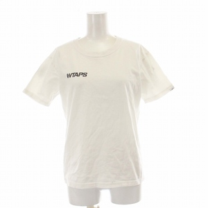 ダブルタップス WTAPS Tシャツ カットソー 半袖 ロゴ X 00 S 白 ホワイト /TR12 レディース