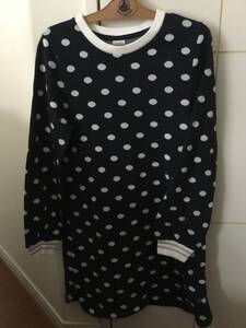 Petit Bateau 【中古】 140cm 10歳　ドット　ワンピース