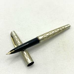 Z1689★万年筆 SHEAFFER ペン先 14K刻印 14金 K14 シェーファー ビンテージ ヴィンテージ 筆記未確認 筆記用具 シルバーカラー デザイン