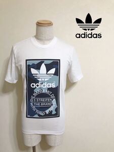 【新品】 adidas originals CAMO TEE アディダス オリジナルス カモフラージュ柄 ラベル Tシャツ トップス サイズS 半袖 DX3662 白