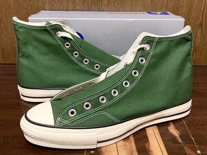 24年製 CONVERSE ALL STAR J 80s HI CANVAS コンバース オールスター ハイカット MADE IN JAPAN 日本製 当て布 GREEN グリーン 緑 30.0cm