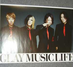 ◆ポスター◆GLAY／グレイ／１０／MUSIC LIFE