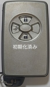 初期化済トヨタ純正スマートキー 3ボタンクラウン180系／18系基盤番号271451−0500新品電池サービス①