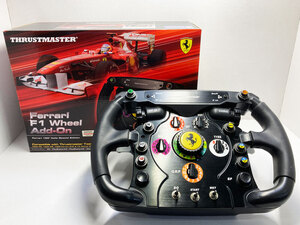 ◆中古美品 Thrustmaster (スラストマスター) Ferrari F1 Wheel Add-On フェラーリ ステアリング◆ハンコン レースシム アセットコルサに！