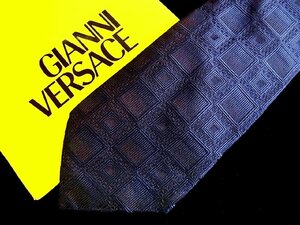 ♪今週の特売980円～♪2185♪状態並品【GIANNI VERSACE】ヴェルサーチ【スクエア デザイン 柄】ネクタイ♪