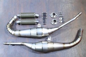 MC21・28　左右出し ファクトリーチャンバー [ 選べる！タイプ　RACE / STREET・サイレンサー長 ] Titanium NSR250R T2Racing　１円売切！