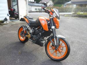 KTM200DUKE　BabyFaceバックステップ　シングルシートカウル　超極上車