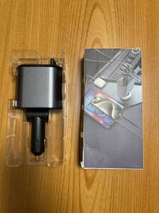 新品　未使用品　車 スマホ　車載充電器 usb シガーソケット 小型 ケーブル内蔵 可能 急速充電 加熱保護 電圧測定 2ポート 