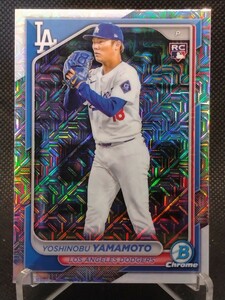 山本由伸 【2024 TOPPS BOWMAN CHROME BASEBALL MEGA BOX #73 YOSHINOBU YAMAMOTO MOJO REFRACTOR】 ロサンゼルス・ドジャース