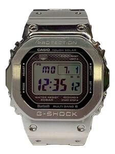 CASIO◆ソーラー腕時計・G-SHOCK/デジタル/SLV