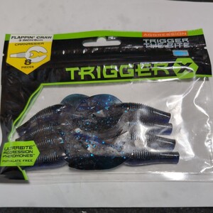 ■新品■TRIGGERX■フラッピンクロー■3インチ、8本入、ブラックブルーサファイア■3