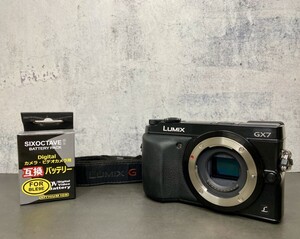 【通電確認済み】PANASONIC LUMIX DMC-GX7 パナソニック ルミックス ボディ ミラーレス一眼レフカメラ 新品バッテリー付き