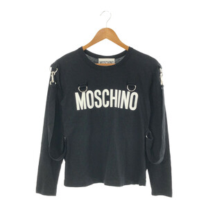 MOSCHINO COUTURE モスキーノクチュール 【lay3950M】 ベルテッド L/S TEE 長袖Tシャツ カットソー 38サイズ Mサイズ相当 KL7238101 MR