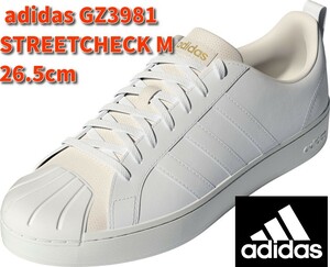 ■新品 adidas 天然皮革 26.5cm STREETCHECK CLOUDFOAM COURT LOW ストリートチェック 白 靴 シューズ スニーカー バスケット GZ3981 NIKE