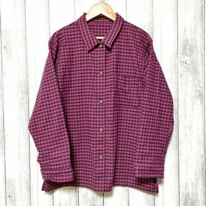 UNIQLO ユニクロ (S)　チェックブラウス　パジャマ　ルームウェア