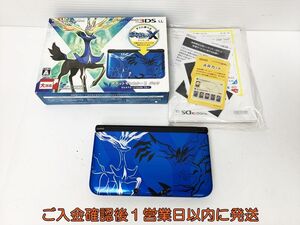 【1円】ニンテンドー3DSLL 本体 ポケットモンスター ゼルネアス・イベルタル ブルー SPR-001 未検品ジャンク ソフト欠品 B02-337rm/F3