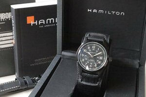 HAMILTON × NEIGHBORHOOD × PORTER ◆ FIELD AUTO 40MM 自動巻 腕時計 ブラック 黒 ハミルトン ネイバーフッド ポーター ◆WT-1