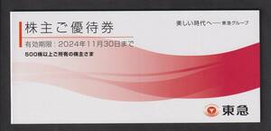 東急電鉄株式会社　株主優待冊子500株以上　2冊セット　東急ストア　東急百貨店　109シネマズ