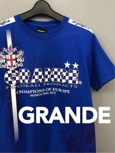 グランデ GRANDE 半袖 シャツ #10 フットサル サッカー メンズ Mサイズ !□