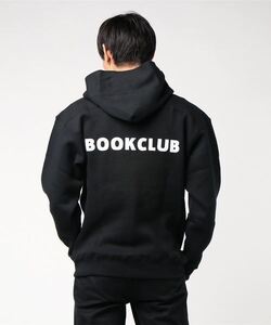 新品 soe BOOK CLUB L/S Hoodie プリント 裏起毛 スウェット パーカー 1874-11-104 ソーイ 2 ブラック