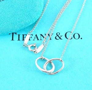 Tiffany & Co. ティファニー ダブルループ ネックレス スターリングシルバー925 銀 2.8g 保存袋付き 4635