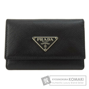 PRADA プラダ SPR02A ロゴ金具　サフィアーノ キーケース レザー レディース 中古