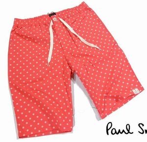 F火06328新品▼国内正規品 ポールスミス ショートパンツ 【 L 】 ハーフパンツ ラビットロゴ Paul Smith ホームウエア オレンジ系