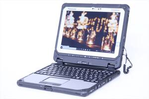 即配 バッテリー良好 超堅牢 防水防塵 タッチパネル 2in1 タブレット TOUGHBOOK CF-20E0385VJ i5-7Y57 RAM4GB SSD128GB 10.1WUXGA