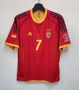 02W杯 スペイン FEF Spain(H)#7 ラウール RAUL adidas 選手用半袖 L