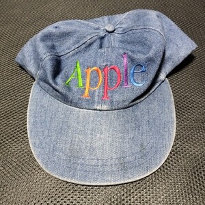 Apple Rainbow Spell Out Promo Cap　アップル　企業物　古着　ビンテージ　キャップ　デニム　90