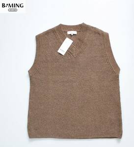 未使用【 B:MING by BEAMS ビームス 】B:5G MOLE V VEST モール Vネック ベスト Mサイズ 92-05-0034-147-22-18 定価¥7,920 5ゲージ