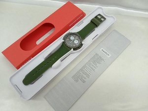 【Swatch】スウォッチ クロノグラフ GREEN クォーツ WR ブランド メンズ レディース 腕時計 中古