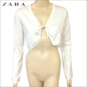 ZARA　TRF T-SHIRT ザラ　レディース　ボレロ　ホワイト