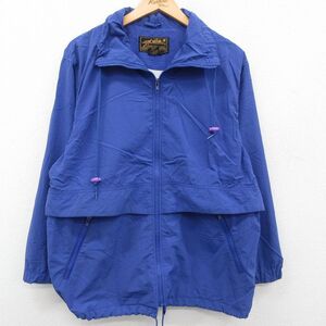 古着 エディーバウアー 長袖 ナイロン ジャケット レディース 90s 紺系 ネイビー 内側メッシュ 23sep29 中古 アウター ウイ