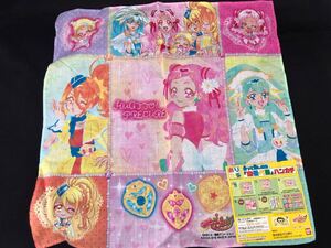 HUGっと!プリキュア 折って遊べる ハンカチ 2018 バンダイ 約29×約29cm 東映 はぐっとプリキュア 未使用