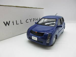 1/24 トヨタ ウィルサイファ WiLL CYPHA　カラーサンプル 非売品 ミニカー　ブルー