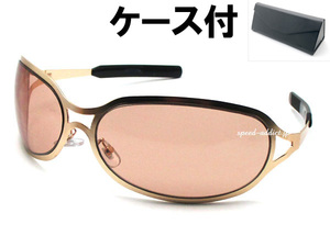 METAL OVAL SUNGLASS 艶消しGOLD × LIGHT BROWN + メガネケース BLACK/メタルオーバルサングラスlenny kravitzレニークラビッツhideモデル