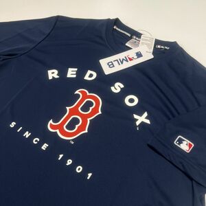 ●送料390円可能商品 レッドソックス Red Sox MLB 新品 メンズ メジャーリーグ 吉田正尚 半袖 Tシャツ 紺 [C5435MR-67-4L] 一 三 零★QWER
