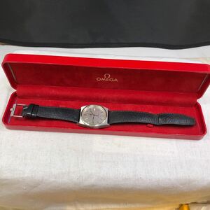 腕時計 OMEGA Seamaster シーマスター オメガ シルバー文字盤 デイト クォーツ QUARTZ 電池式 メンズ 動作未確認