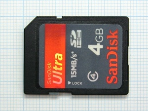 ★SanDisk ＳＤＨＣ メモリーカード ４GB 中古★送料６３円～ 