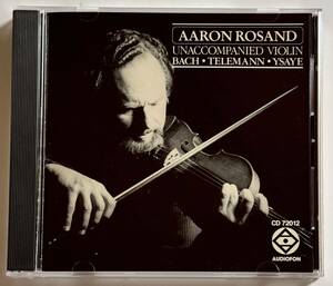 【希少盤】アーロン・ローザンド　UNACCOMPANIED VIOLIN　AARON ROSAND　AUDIOFON CD72012