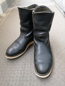 レッドウィング REDWING 8169 7.5E 刺繍羽タグ 97年 ペコス ブラック