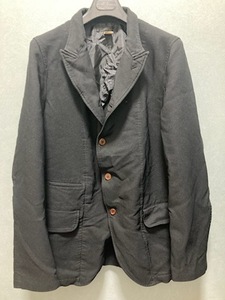 コムデギャルソンシャツ 23SS　ポリ縮 ジャケット L　comme des garcons shirt homme plus deux junya プリュス ジュンヤ