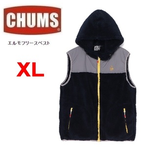 CHUMS チャムス エルモフリースベスト ネイビー XL　CH04-1423　メンズ　フリース　ベスト　アウトドア