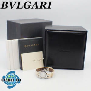 え05513/BVLGARI ブルガリ/ビーゼロワン/クオーツ/レディース腕時計/文字盤 ホワイト/BZ 22 S/箱・取扱説明書・カタログ付/ベルト破損