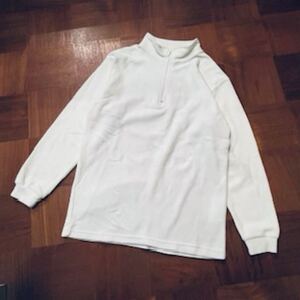 【IGNIO】ハイネックフリース　トップス　Size/150　ホワイト　ファスナー付き　ユニセックス　防寒　イグニオ